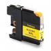 The photo shows a set of TSW ink cartridges, specifically the yellow one with a 15ml page yield. The cartridge is compatible with Brother LC22EXLY and has the code CLC22EXLY labeled on the side. The cartridge is sleek in design and has a bold yellow hue with black text and accents.
