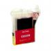 The image shows a vibrant magenta ink cartridge for inkjet printers, with a capacity of 13ml. It is compatible with Brother printers and has a lead time of 7-10 days for delivery. The packaging is labeled with TSW Ink Cartridges.