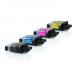 The photograph features a set of TSW ink cartridges compatible with Brother LC900 printers. The cartridges come in assorted colors and have a page yield of over 400 pages. Each cartridge has a specific label and can easily be changed in the printer. The photo shows a professional and organized display of the cartridges, highlighting their quality and functionality.