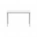 OFFICE RECTANGULAR MULTI-USE TABLE 1200X600 ARCTIC WHITESILVER CORE1260MPTWHTSV