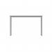 OFFICE RECTANGULAR MULTI-USE TABLE 1200X600 ARCTIC WHITESILVER CORE1260MPTWHTSV