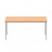 OFFICE RECTANGULAR MULTI-USE TABLE 1600X800 NORWEGIAN BEECHSILVER CORE1680MPTBCHSV
