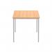 OFFICE RECTANGULAR MULTI-USE TABLE 1600X800 NORWEGIAN BEECHSILVER CORE1680MPTBCHSV