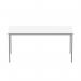 OFFICE RECTANGULAR MULTI-USE TABLE 1600X800 ARCTIC WHITESILVER CORE1680MPTWHTSV