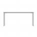 OFFICE RECTANGULAR MULTI-USE TABLE 1600X800 ARCTIC WHITESILVER CORE1680MPTWHTSV