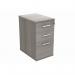 The image shows a TC Group Desk High Pedestal office storage unit in 600 deep Alaskan Grey Oak. The unit is made of high-quality materials and features a sleek design. Perfect for keeping your workspace organized and clutter-free.