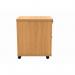 MOBILE UNDER DESK OFFICE STORAGE UNIT 2 DRAWERS NORWEGIAN BEECH COREUDM2BCH