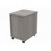 MOBILE UNDER DESK OFFICE STORAGE UNIT 2 DRAWERS ALASKAN GREY OAK COREUDM2GOAK