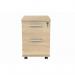 MOBILE UNDER DESK OFFICE STORAGE UNIT 2 DRAWERS CANADIAN OAK COREUDM2OK