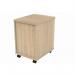 MOBILE UNDER DESK OFFICE STORAGE UNIT 2 DRAWERS CANADIAN OAK COREUDM2OK