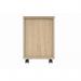 MOBILE UNDER DESK OFFICE STORAGE UNIT 2 DRAWERS CANADIAN OAK COREUDM2OK