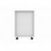 MOBILE UNDER DESK OFFICE STORAGE UNIT 2 DRAWERS ARCTIC WHITE COREUDM2WHT