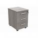 The TC Group Mobile Pedestals MOBILE UNDER DESK OFFICE STORAGE UNIT 3 DRAWERS ALASKAN GREY OAK COREUDM3GOAK is a sleek and modern storage unit for your office space. It features three spacious drawers and a stylish alaskan grey oak finish. The mobile design allows for easy placement under your desk for convenient access to your essentials.