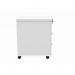 MOBILE UNDER DESK OFFICE STORAGE UNIT 3 DRAWERS ARCTIC WHITE COREUDM3WHT