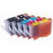 The TSW Ink Cartridges Compatible Canon 0628B001 PGI5BK Black 360 Page Yield CPGI5BK features a sleek black design with clear labeling and a handy size for easy installation. Its high page yield capability ensures long-lasting and high-quality prints.