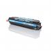 This photo features a set of TSW ink cartridges, compatible with HP Q2671A in a vibrant cyan color. With a page yield of 4000 pages, it is perfect for high volume printing needs. The sleek design and clear labeling make it easy to use and identify.