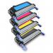 The TSW Ink Cartridges in this image are a vibrant magenta color and have a yield of 10000 pages. They are compatible with HP Q5953A printers. The packaging is sleek and professional, with clear labeling and easy-to-read information. The cartridges themselves are neatly stacked and ready to be installed.
