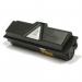 This photo features a set of TSW ink cartridges compatible with Kyocera TK140, TK142, and TK143 models. Each cartridge has a page yield of 4000 pages and is designed for high-quality printing.