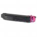 A high-quality photo of a TSW Ink Cartridges Compatible Kyocera TK5140M Magenta Toner, with a page yield of 5000 pages. The vibrant magenta color and sleek design of the cartridge can be seen, making it easy to identify.