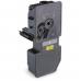 The image shows a set of TSW ink cartridges compatible with Kyocera printers. The color is black and it has a page yield of 1200 pages. The product code is TK5220K and the packaging is labelled as CTK5220BK. The image provides a clear view of the cartridges and their specifications.