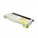 The photo shows a vivid yellow TSW ink cartridge compatible with Brother toner TN04Y. It has a high page yield of 6600 pages and a lead time of 7-10 days. The compact design and clear labeling make it easy to identify and use.