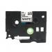 The photograph shows a TSW Brother laminated label, specifically the TZE251 model, in black text on a white background. The label measures 24mm in width and 8m in length. The label is designed to be compatible with Brother printers and has a glossy finish.
