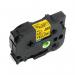 The TSW Brother Laminated Labels are bold and eye-catching, with a sleek black font on a bright yellow background. The label measures 12mm wide and 8m long, making it perfect for a variety of labeling needs.