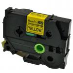 Compatible Brother TZES641 Black on Yellow Label Tape 18mm/8m Strong Adhesive *7-10 day lead* CTZES641