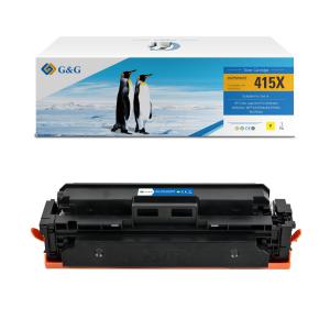 Compatible HP 415X New Chip W2032X Yellow Toner 6000 Page Yield