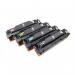The TSW Ink Cartridges Compatible HP W2411A 216A Cyan Laser Toner Colour has a sleek, cylindrical shape with a bright, vibrant cyan color. The label displays the product information and page yield, indicating its high quality and long-lasting use. It is compatible with various HP printers, making it a versatile and practical choice for any printing needs.