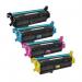 The photo shows a set of TSW ink cartridges, designed to be compatible with HP printers. The cartridges are black in color, with a new chip installed. They are specifically made for use in color laser printers and have a high page yield of 16000. These cartridges are perfect for those looking for high-quality, reliable printing results.