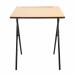 TITAN PREMIUM FOLDING EXAM DESK BEECHBLACK TC66ED-PREM-720-NS