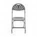 TITAN LINKING FAN BACK FOLDING CHAIR CHARCOAL TCFAFC2LK-C
