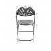 TITAN LINKING FAN BACK FOLDING CHAIR CHARCOAL TCFAFC2LK-C