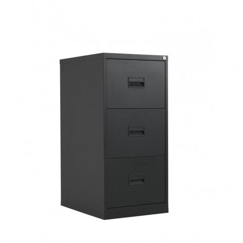 TC STEEL 3 DRAWER FILING | TRSUTCS3FCBK | Steel Filing Cabinets