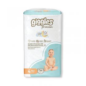 Giggles Maxi Nappies 7-18kg Jumbo (Pack of 54) 2103 TSL20696