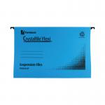 Rexel Crystalfile Flexi Standard Foolscap Blue (Pack of 50) 3000041 TW13772