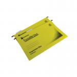 Rexel Crystalfile Flexi Standard Suspension Files Foolscap Yellow (Pack of 50) 3000043 TW13774