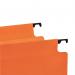 Rexel Crystalfile Classic 30mm Lateral File Orange(Pack of 25) 3000110 TW17768