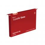 Rexel Crystalfile Extra 30mm Suspension File Red (Pack of 25) 70632 TW70632