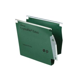 Rexel Crystalfile Extra 30mm Lateral File Green Pack of 25 70640