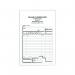 In the photo, you can see a pack of 75 Twinlock Business Forms Rexel Scribe 855 Counter Sales Receipt 3 Part Refills. The forms are neatly stacked and have a crisp white color. Each refill includes three parts, perfect for keeping track of sales receipts.
