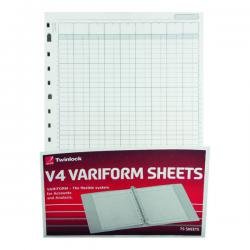 Cheap Stationery Supply of Rexel Variform V4 14-Column Cash Refill (Pack of 75) 75934 TW75934 Office Statationery