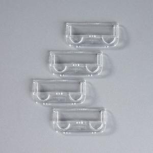 Rexel Crystalfile Plastic Suspension File Tabs Clear 50 Pack 78022