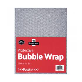 Postpak Protective Bubble Wrap Flat Sheet 600mm x 1m (6 Pack) 37728 UB20120