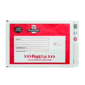 Post Office Postpak Size 7 Bubble Envelope 320x455mm White/Red (Pack of 50) 41640 UB23020