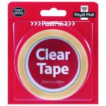Postpak Clear Sticky Tape 19mm (Pack of 24) 9721744 UB35910