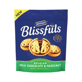 McVities Blissfuls Milk Chocolate and Hazelnut Biscuits 172g 44824 UN04080