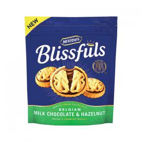 McVities Blissfuls Milk Chocolate and Hazelnut Biscuits 172g 44824 UN04080