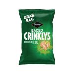 Jacobs Crinklys Cheese And Onion Grab Bag 45g (Pack of 30) 27812 UN18109